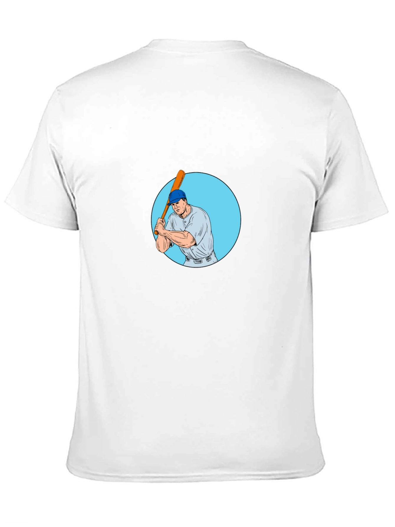 Batter Up! Baseball Player Graphic Tee - Black