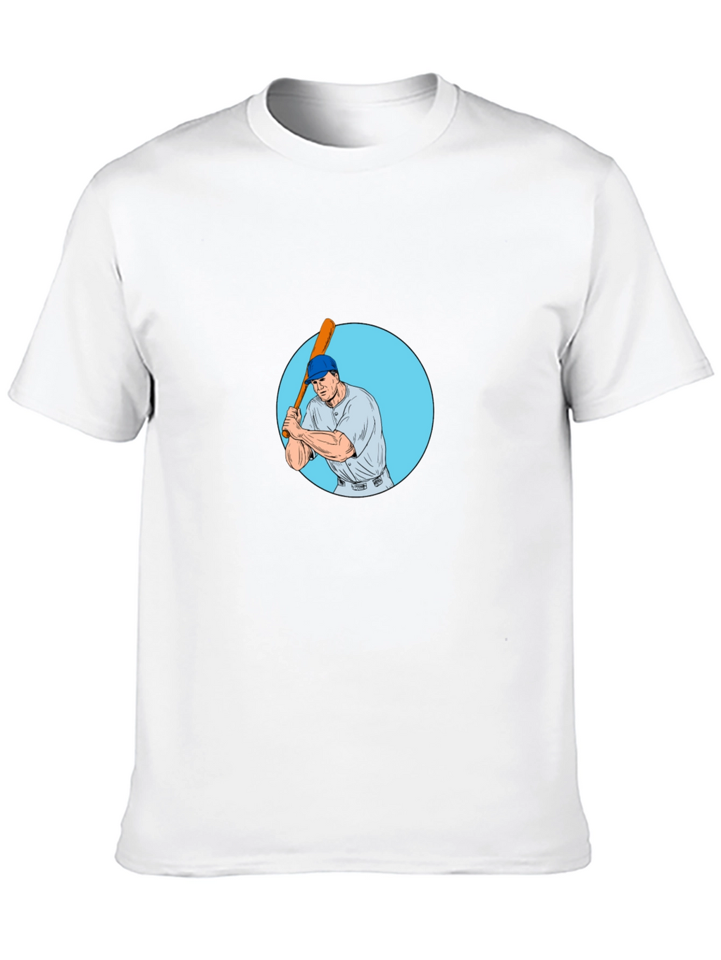 Batter Up! Baseball Player Graphic Tee - Black