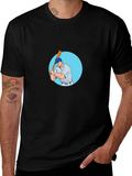 Batter Up! Baseball Player Graphic Tee - Black