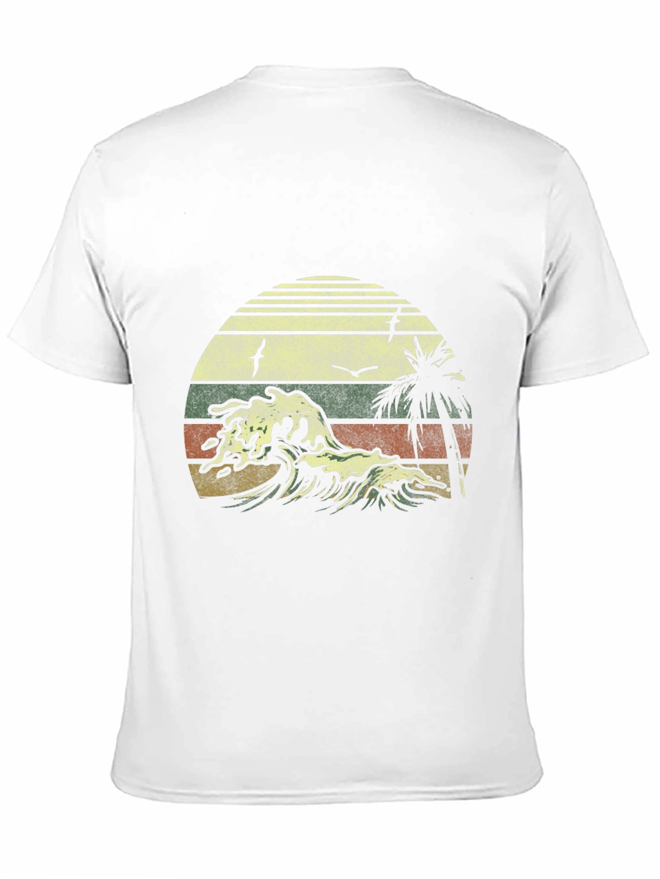 Retro Sunset Wave T-Shirt - Classic Design