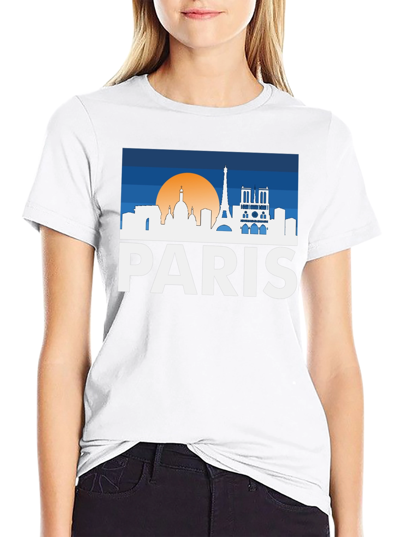 Paris Skyline T-Shirt - Cityscape Tee
