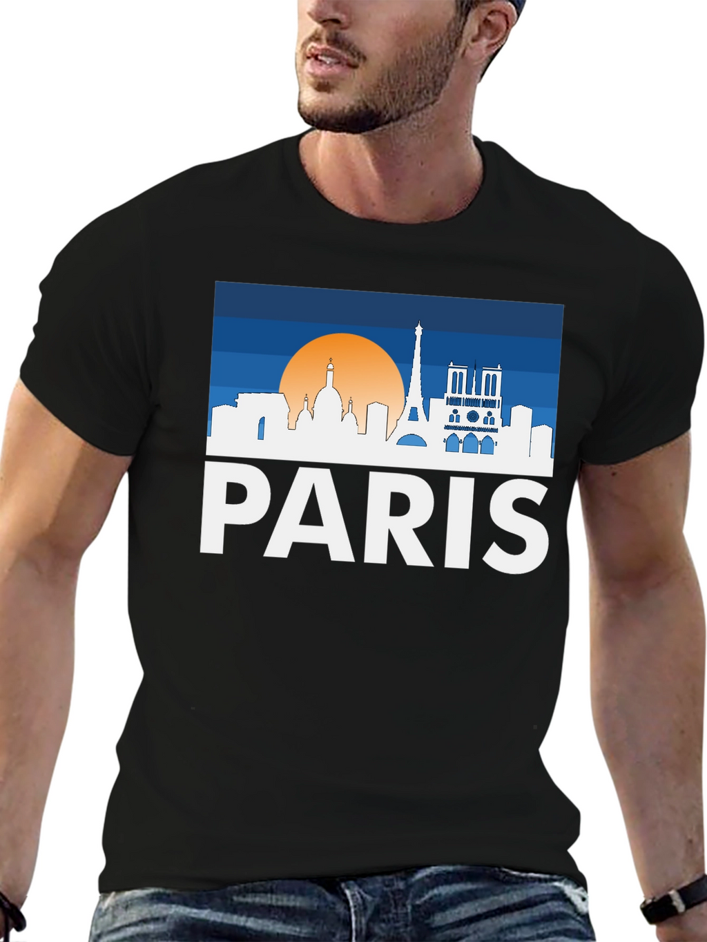 Paris Skyline T-Shirt - Cityscape Tee