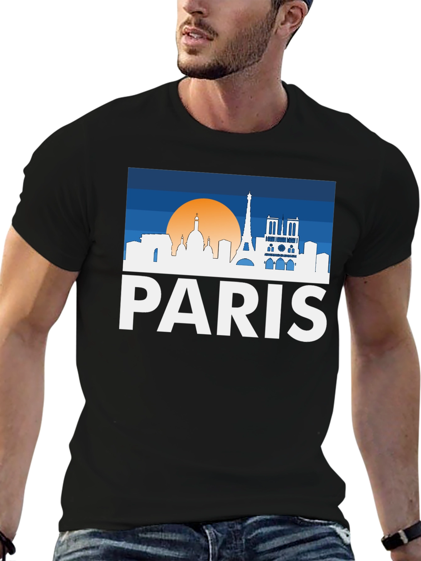 Paris Skyline T-Shirt - Cityscape Tee