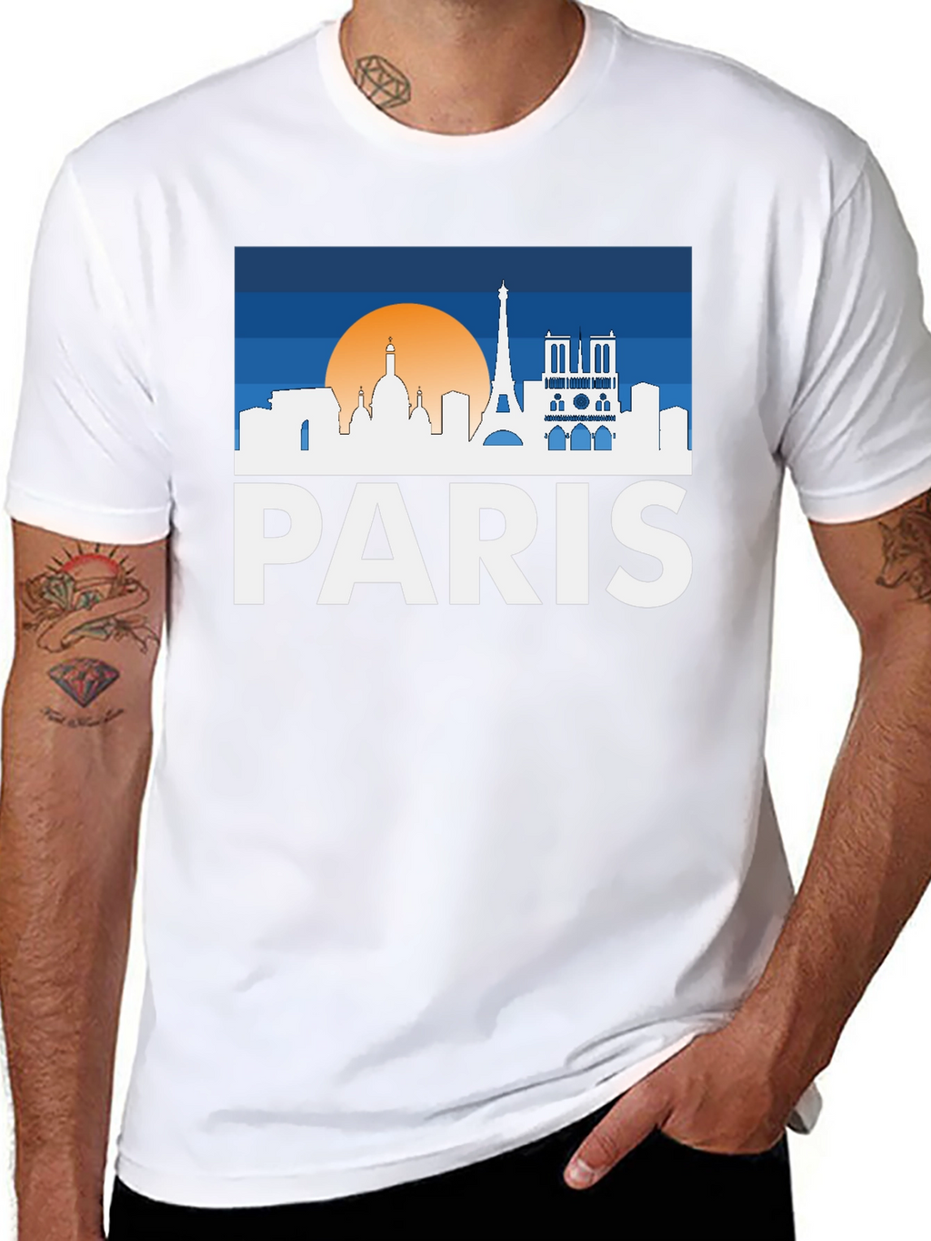 Paris Skyline T-Shirt - Cityscape Tee