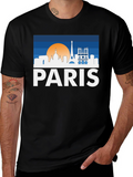 Paris Skyline T-Shirt - Cityscape Tee