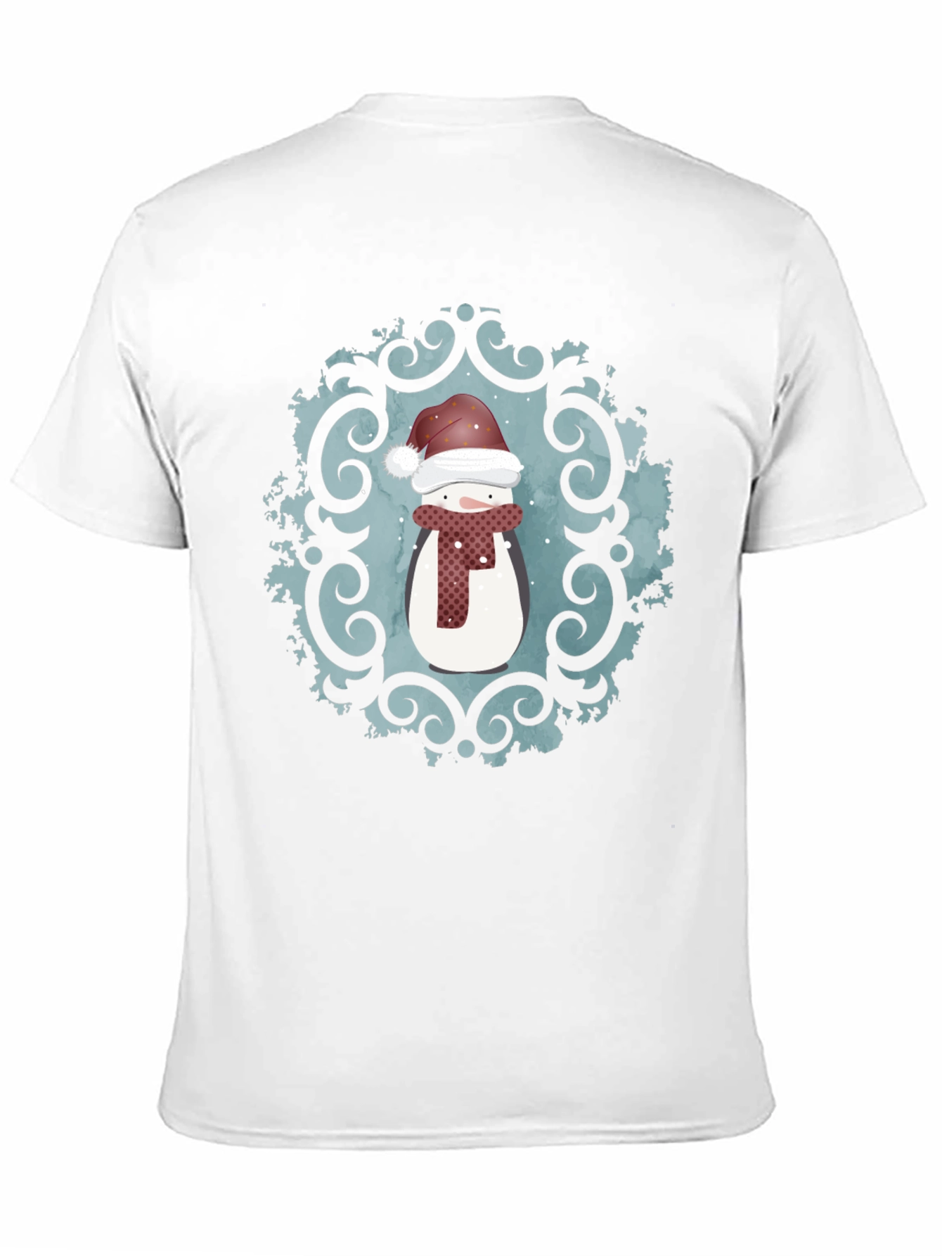 Festive Snowman Graphic Tee - Holiday Cheer