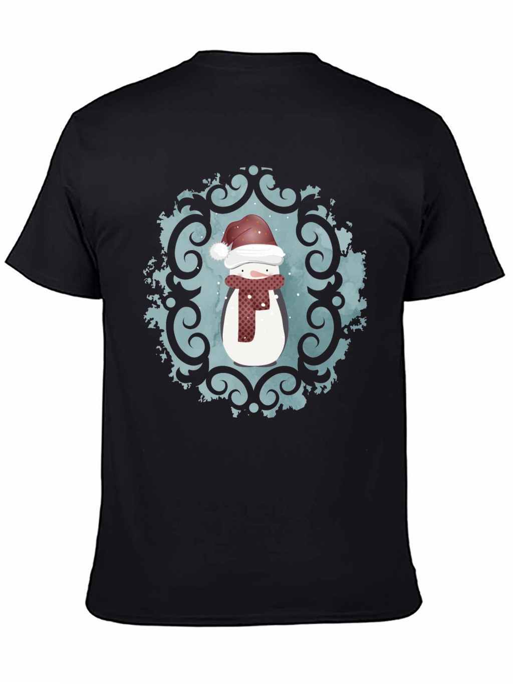 Festive Snowman Graphic Tee - Holiday Cheer