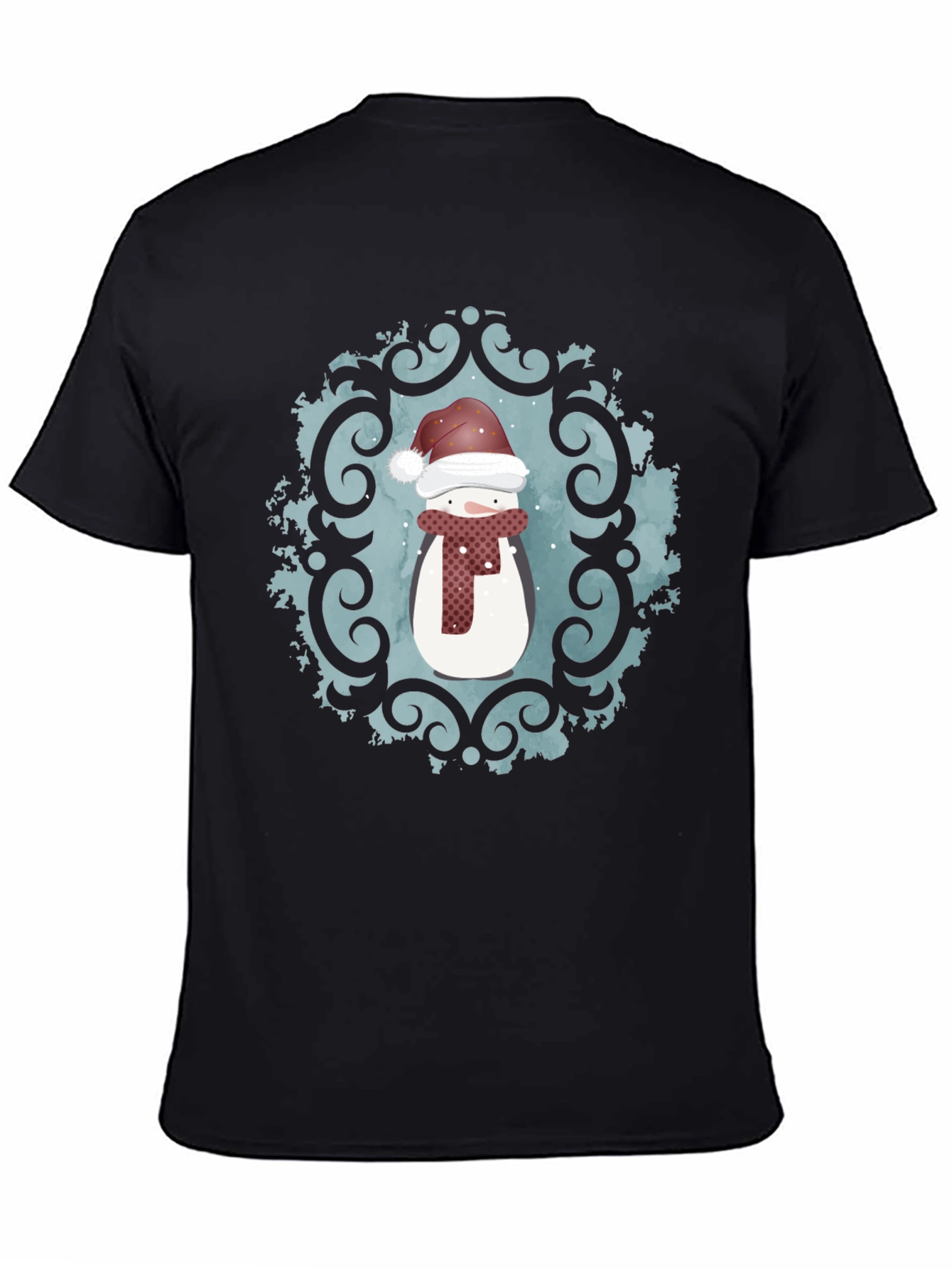Festive Snowman Graphic Tee - Holiday Cheer