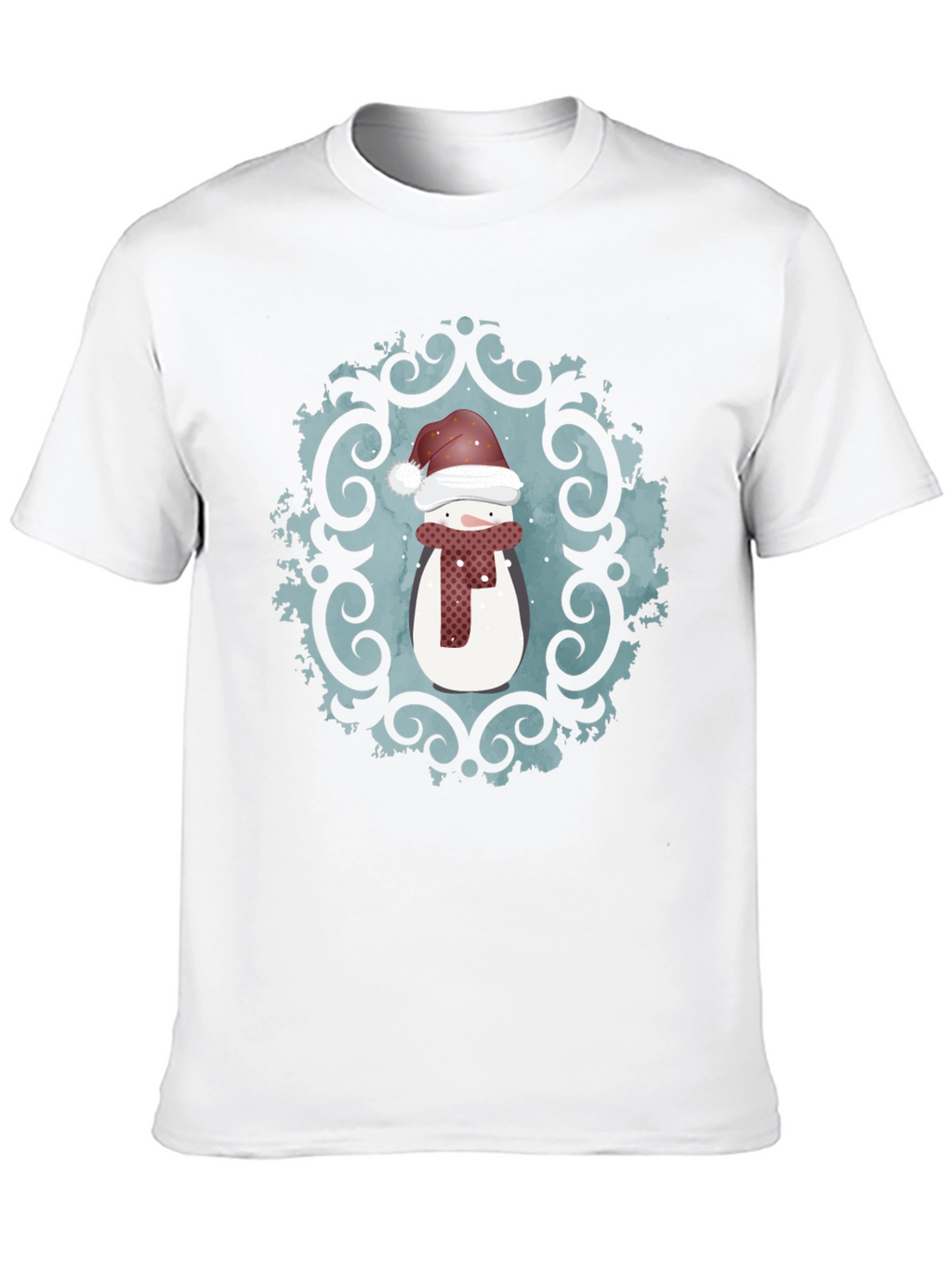 Festive Snowman Graphic Tee - Holiday Cheer