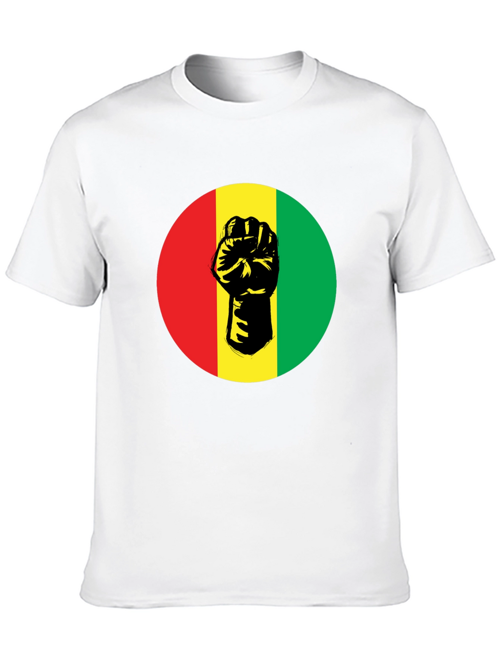 Pan-African Fist Graphic Tee - Black