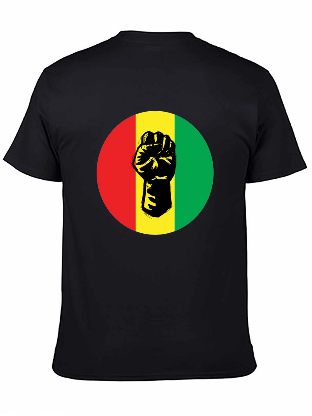 Pan-African Fist Graphic Tee - Black