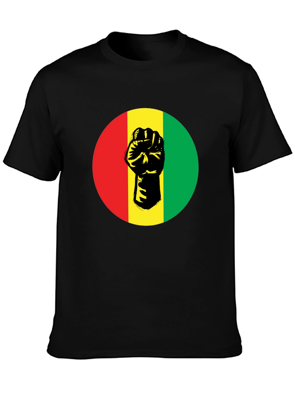 Pan-African Fist Graphic Tee - Black