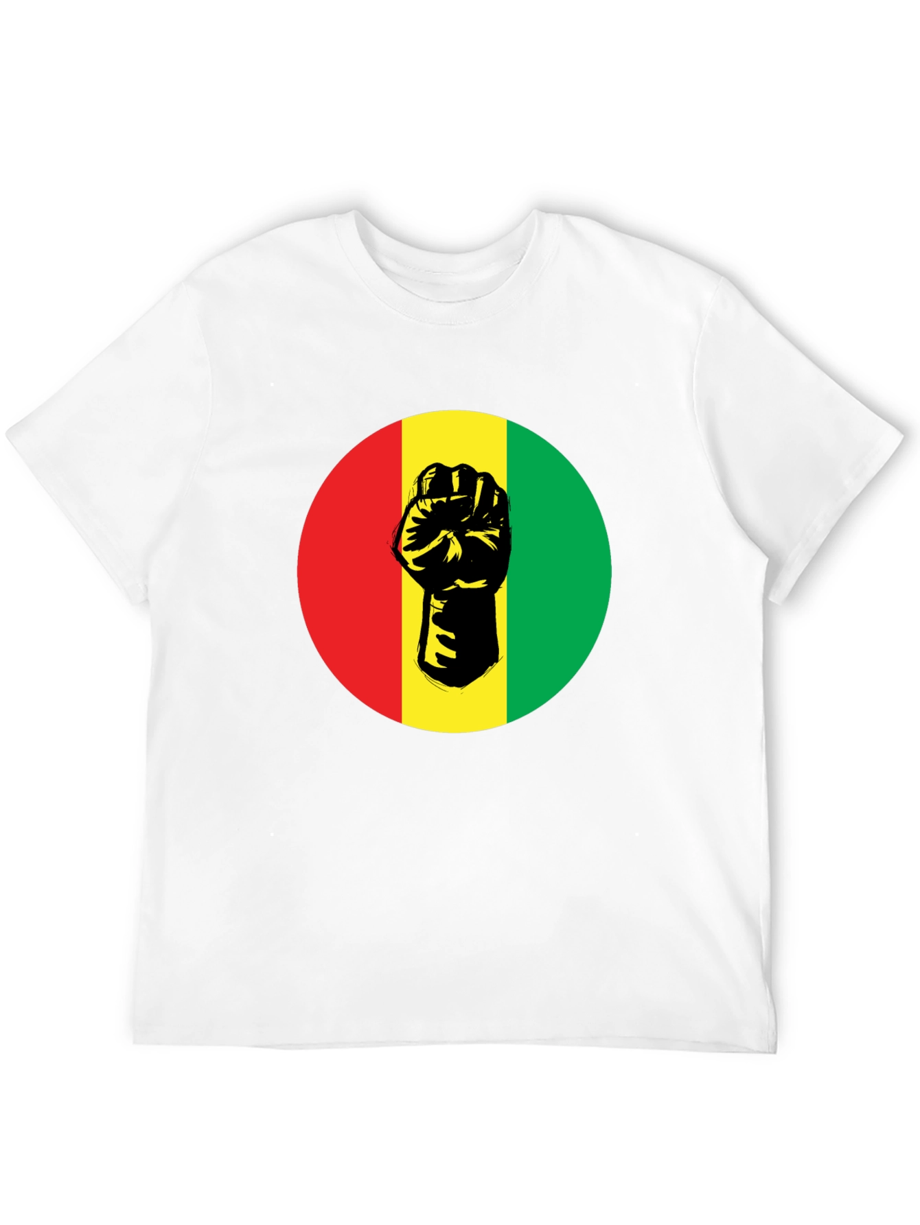 Pan-African Fist Graphic Tee - Black