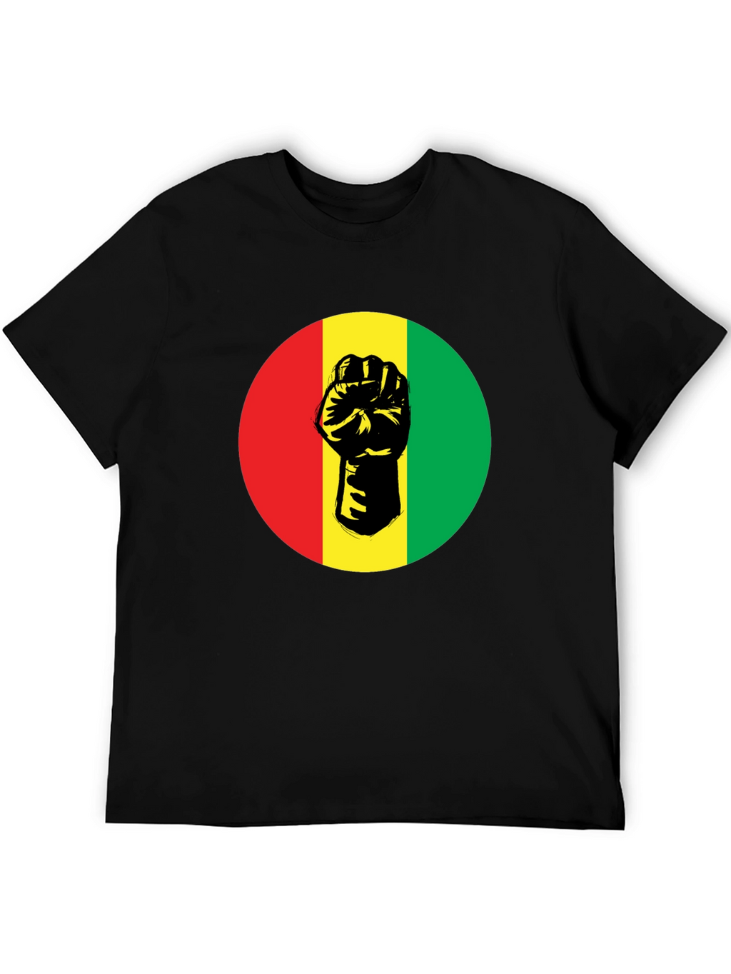 Pan-African Fist Graphic Tee - Black