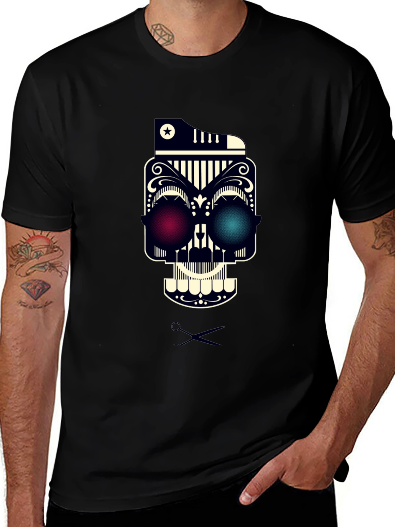 Skull Graphic Tee - Edgy Streetwear Style