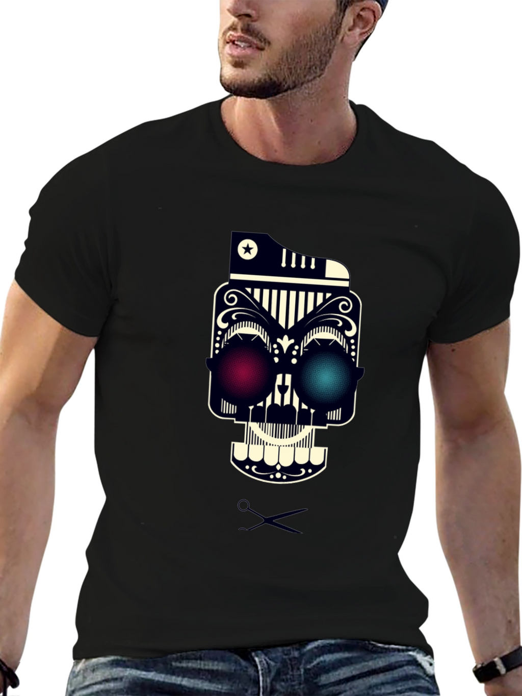 Skull Graphic Tee - Edgy Streetwear Style