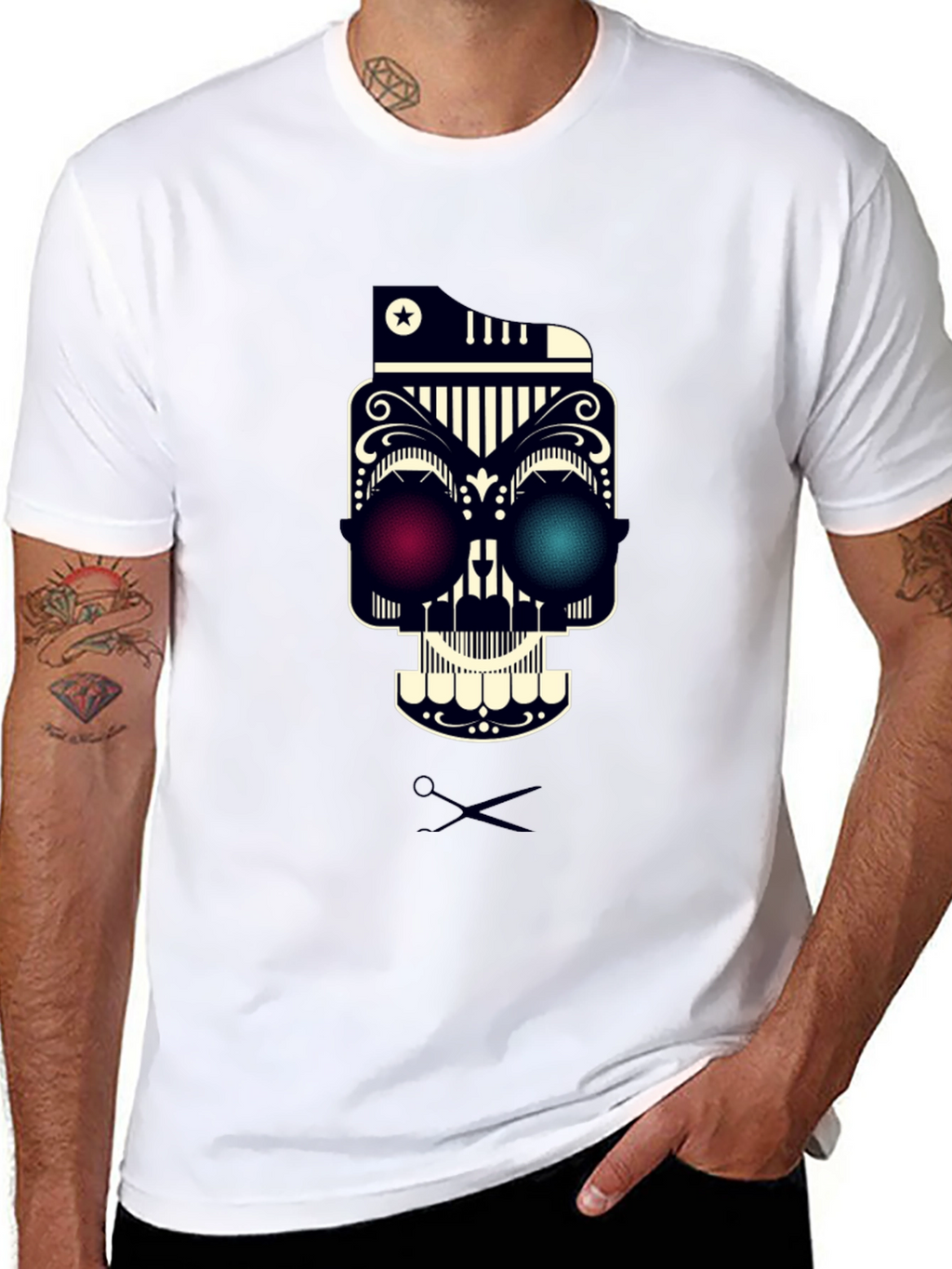 Skull Graphic Tee - Edgy Streetwear Style