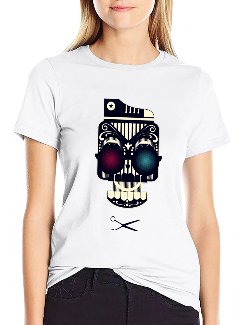 Skull Graphic Tee - Edgy Streetwear Style