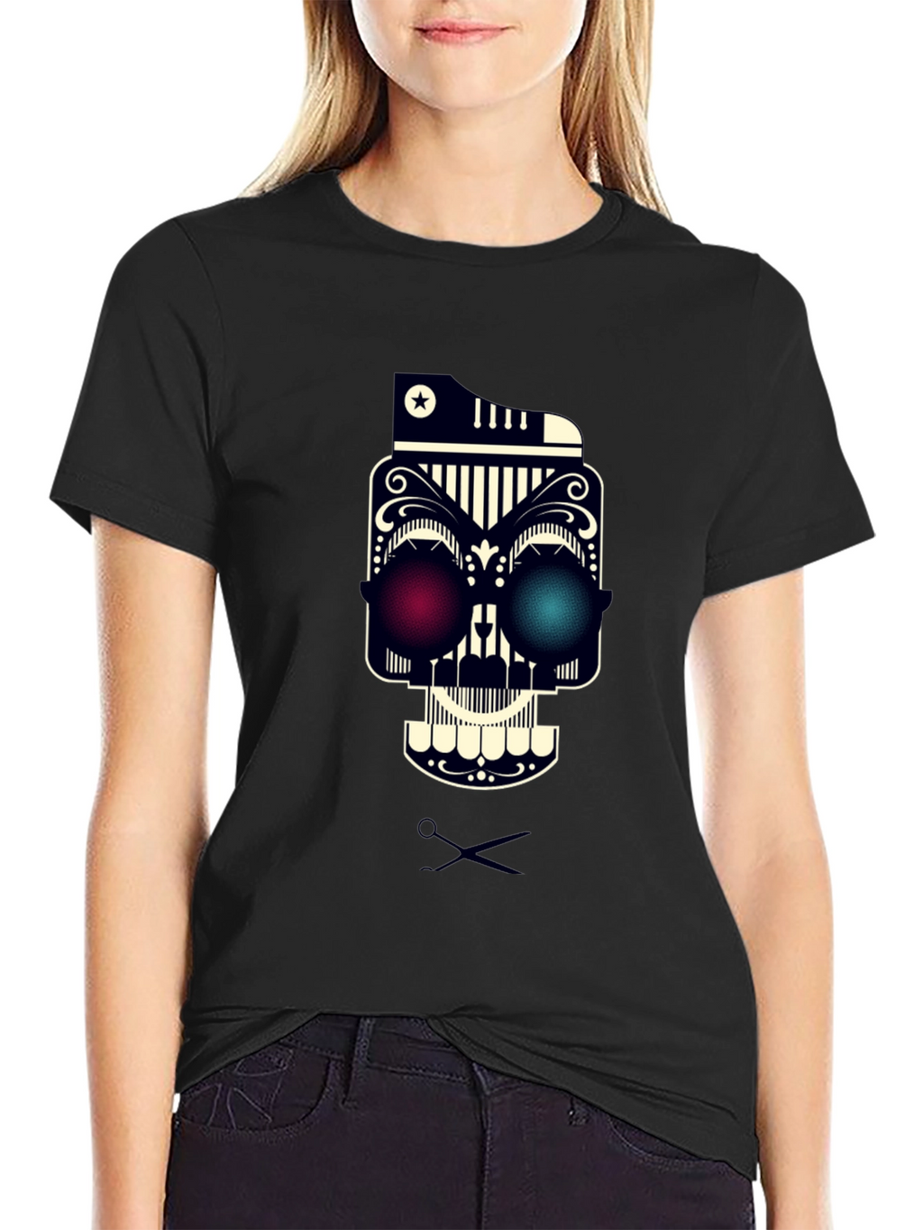 Skull Graphic Tee - Edgy Streetwear Style