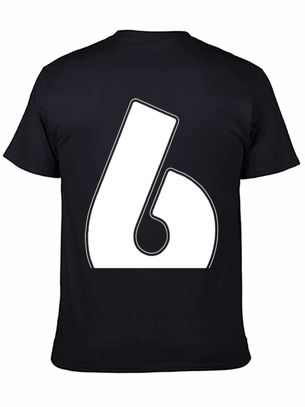 Bold Number 6 Graphic T-Shirt