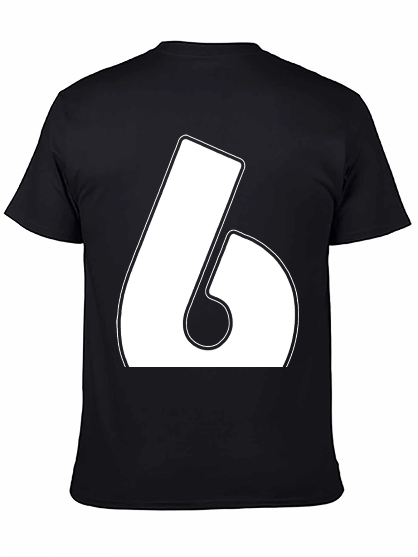 Bold Number 6 Graphic T-Shirt