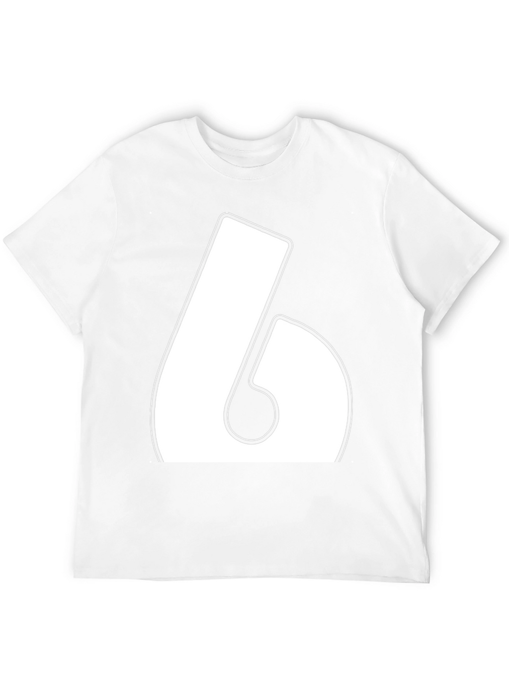 Bold Number 6 Graphic T-Shirt