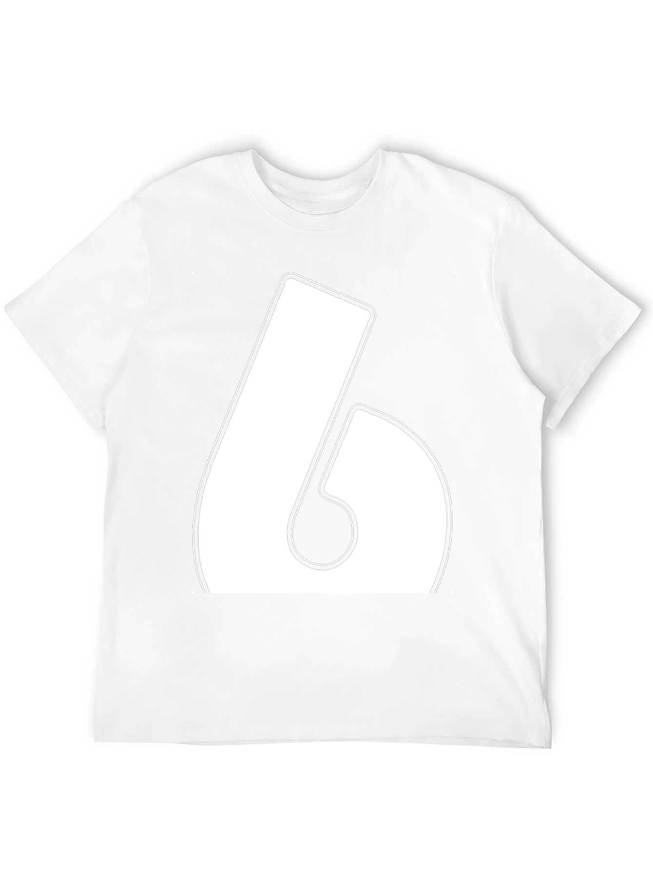 Bold Number 6 Graphic T-Shirt