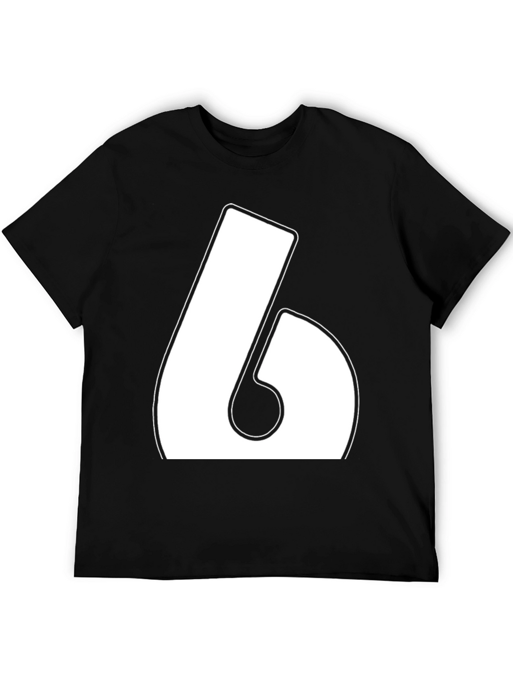Bold Number 6 Graphic T-Shirt