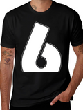 Bold Number 6 Graphic T-Shirt