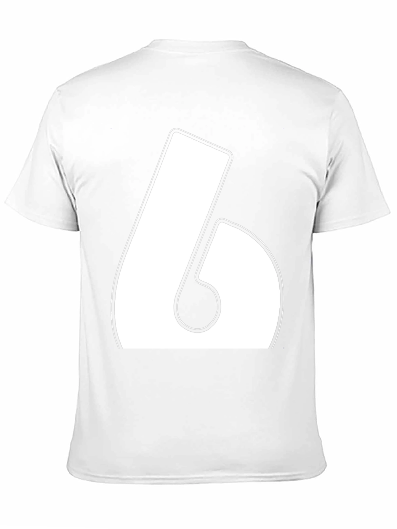 Bold Number 6 Graphic T-Shirt