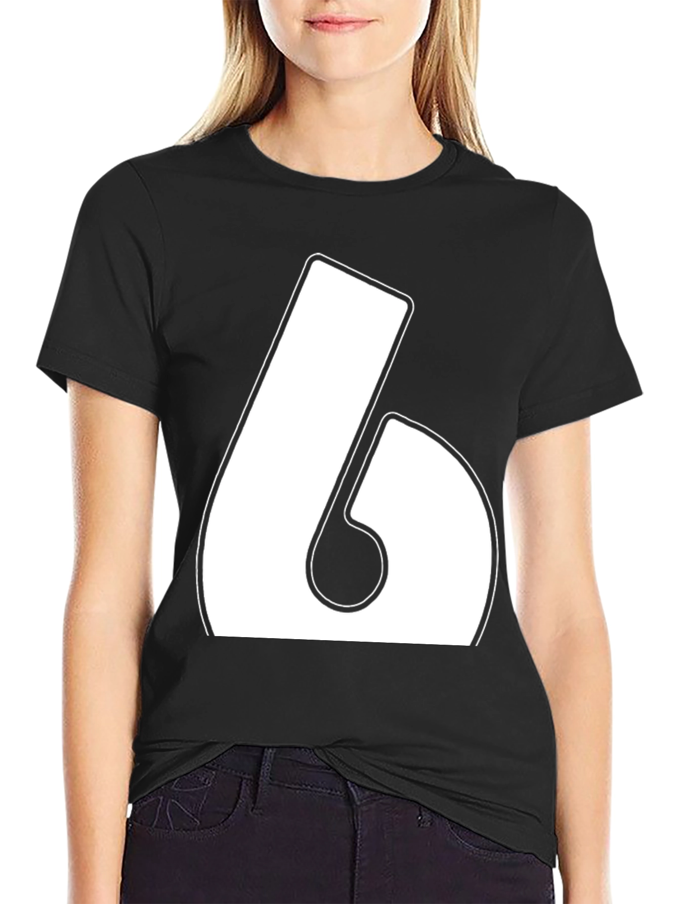 Bold Number 6 Graphic T-Shirt