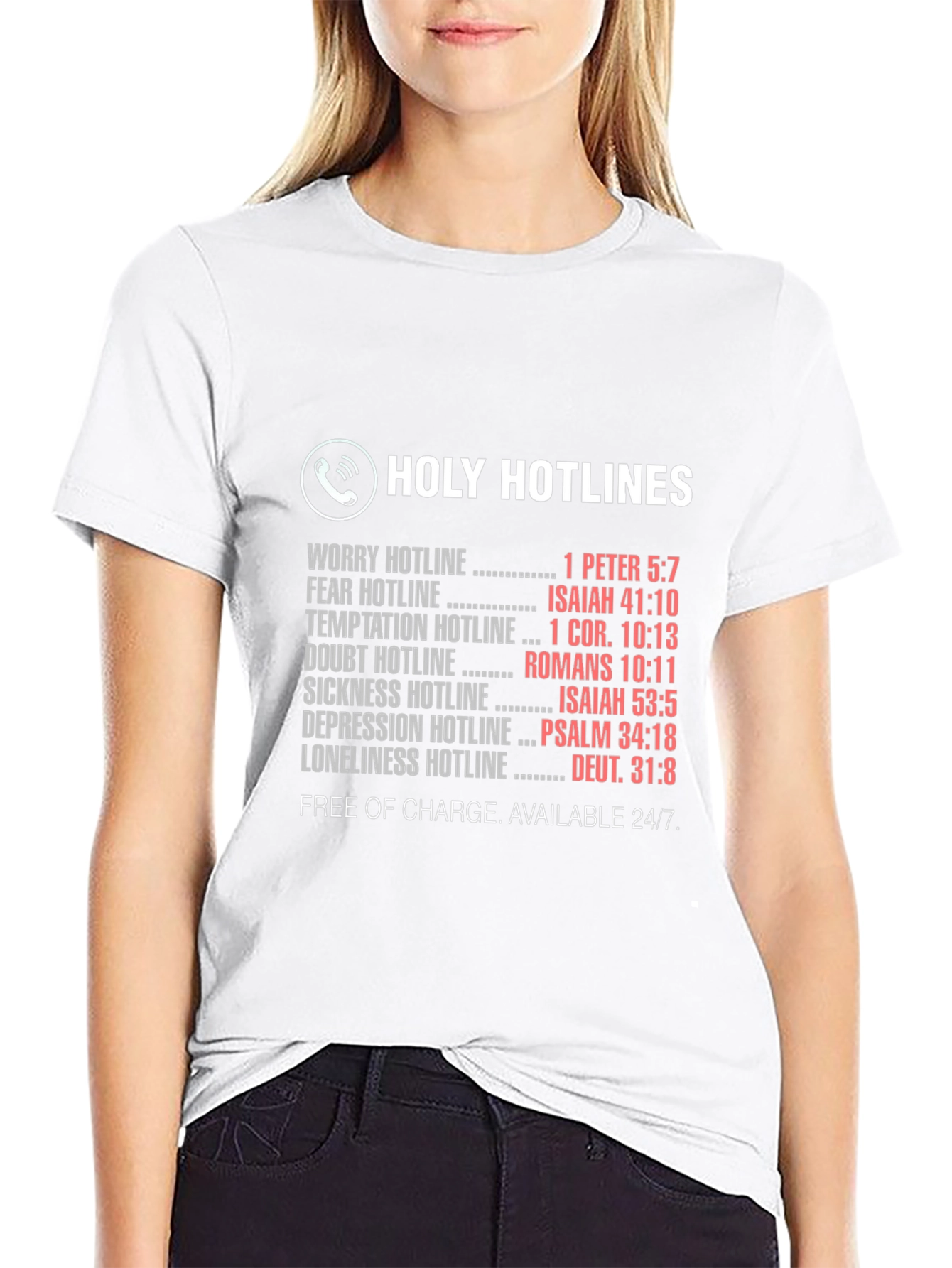 Holy Hotlines Christian T-Shirt - Faith Based Tee