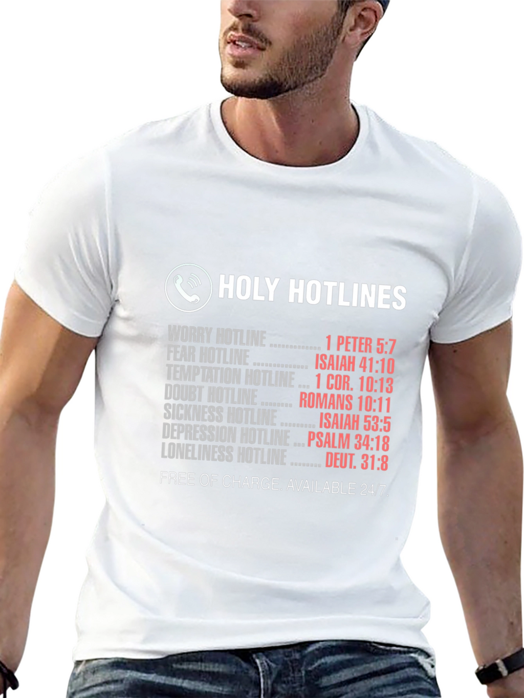 Holy Hotlines Christian T-Shirt - Faith Based Tee