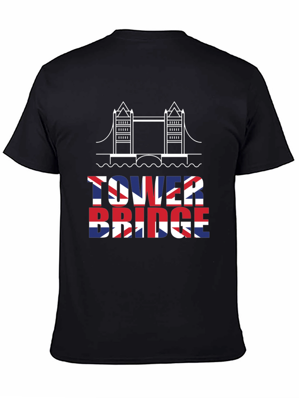 Tower Bridge UK Flag Graphic T-Shirt
