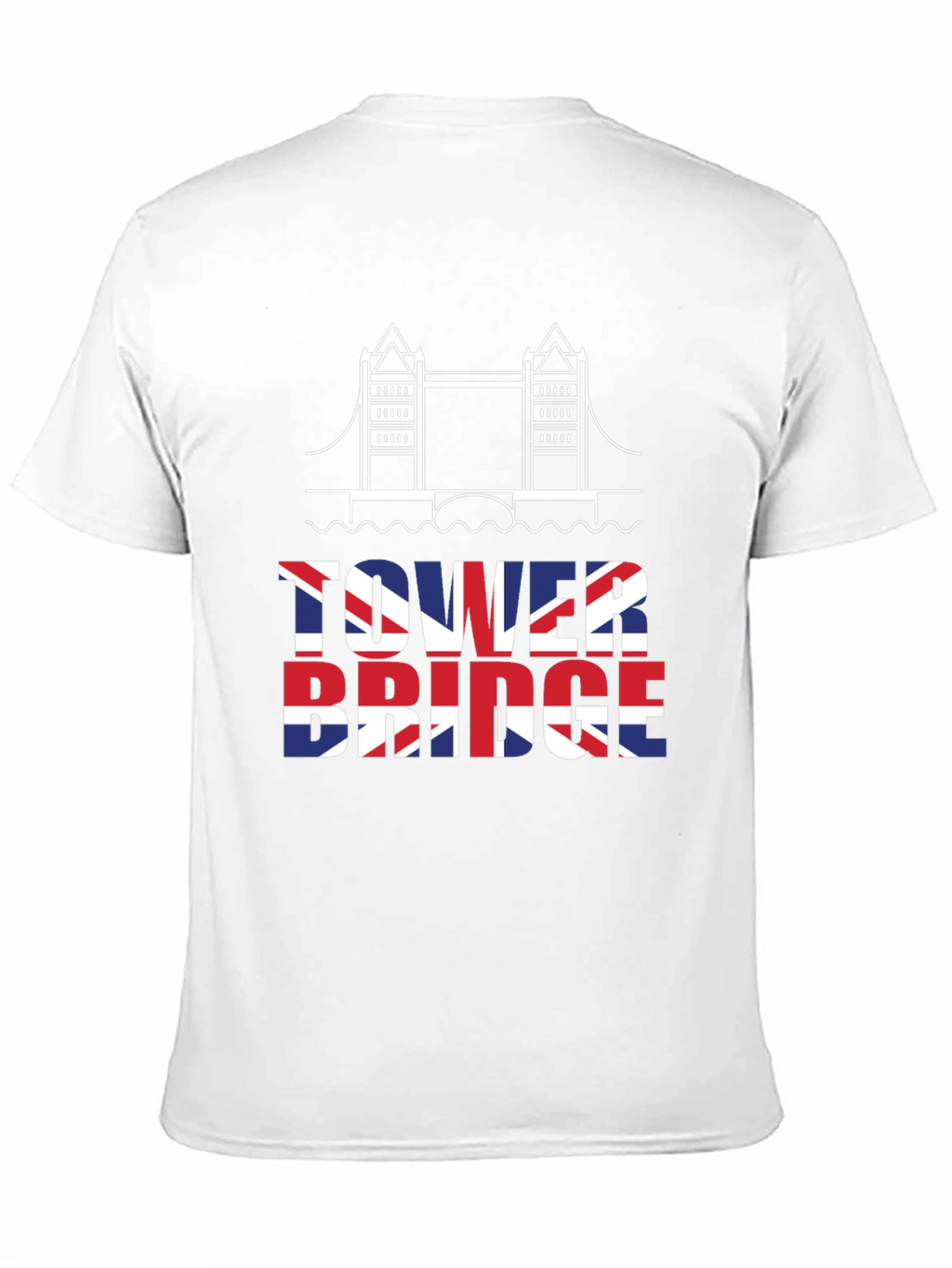 Tower Bridge UK Flag Graphic T-Shirt