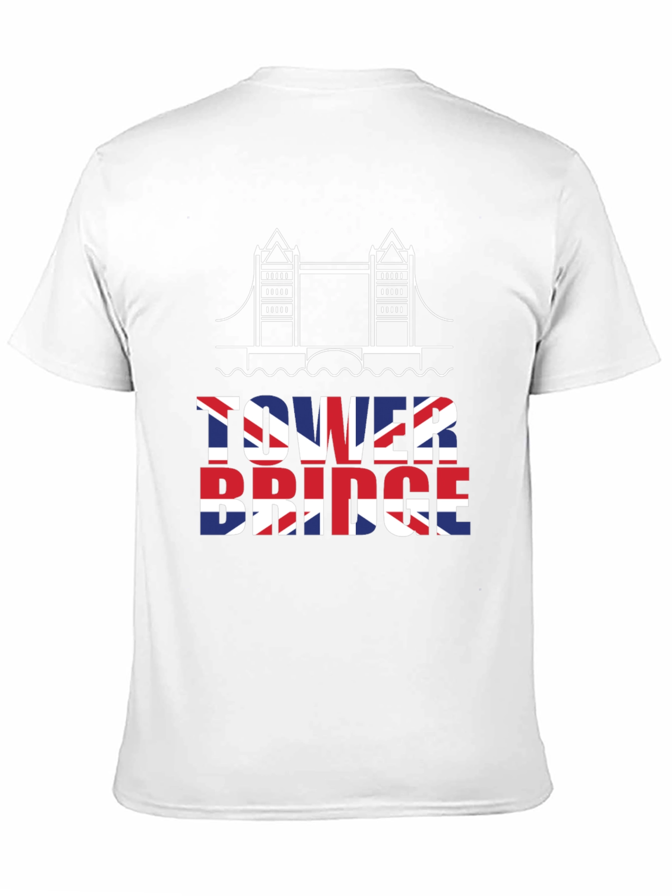 Tower Bridge UK Flag Graphic T-Shirt