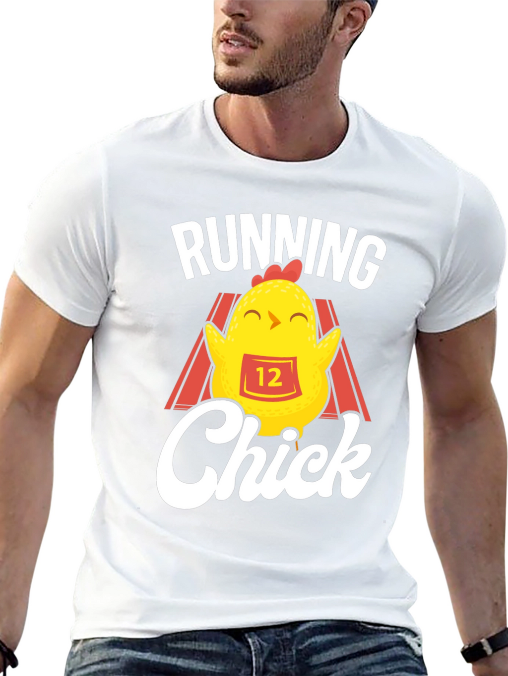 Running Chick Black T-Shirt