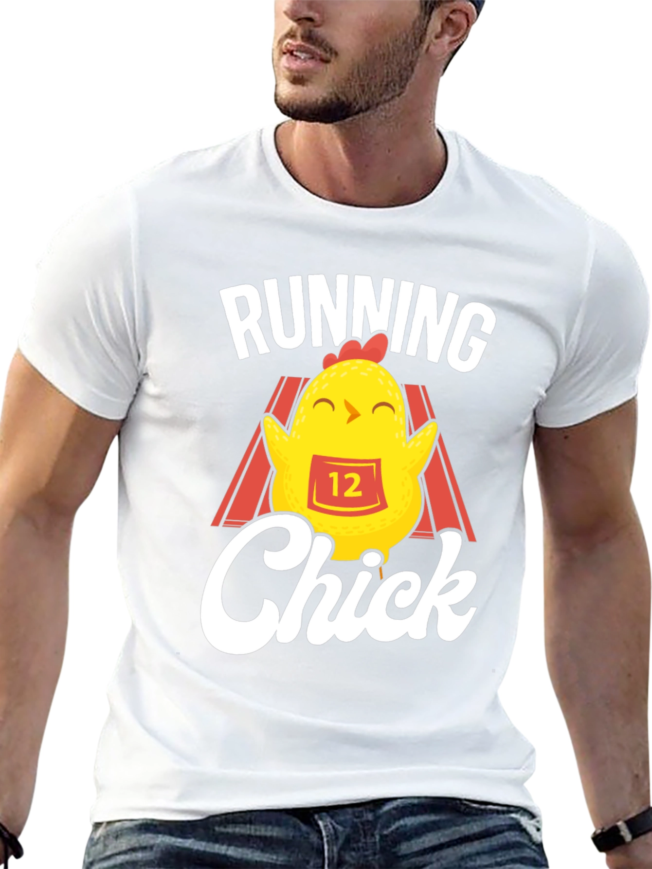 Running Chick Black T-Shirt