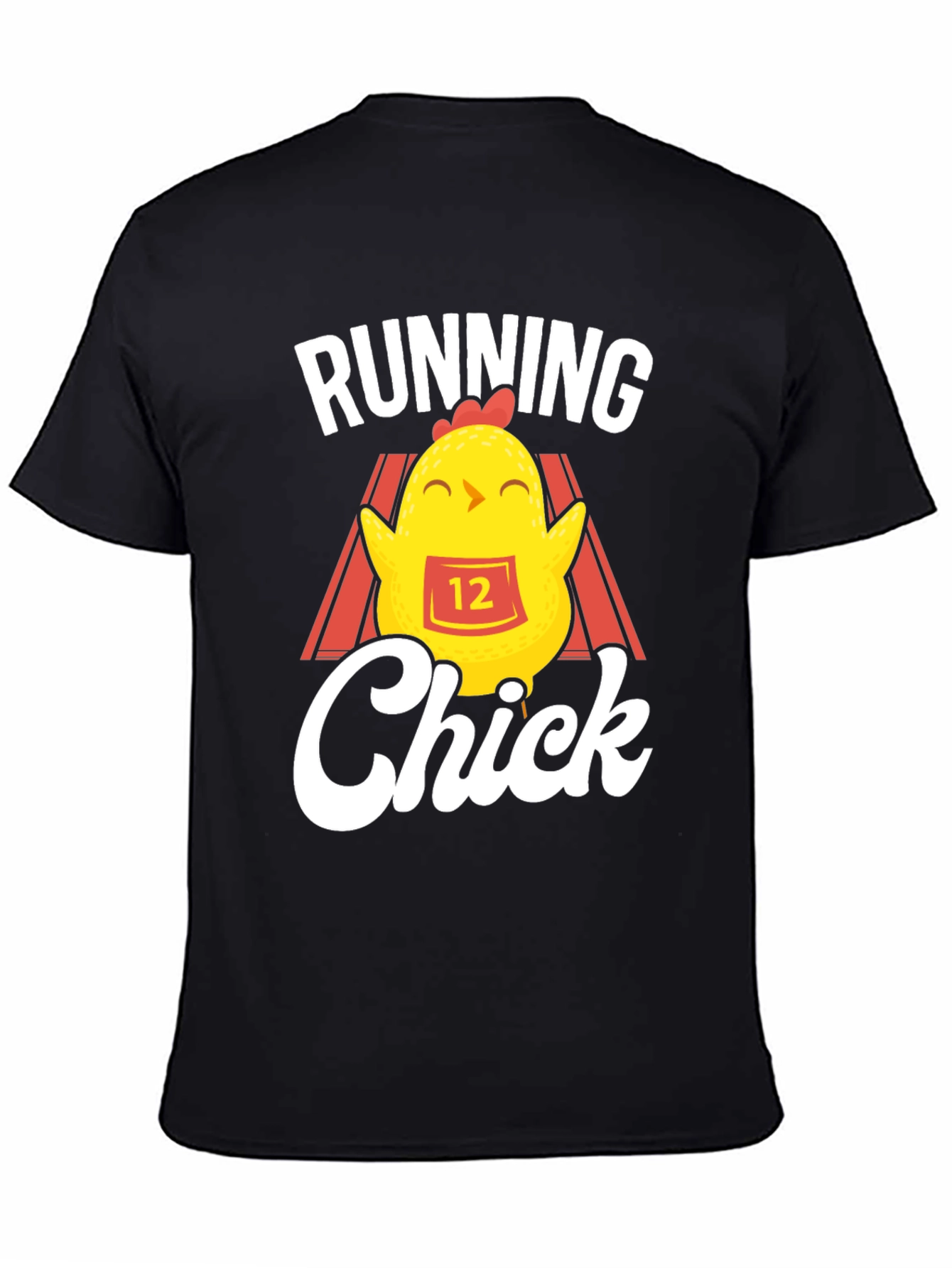 Running Chick Black T-Shirt