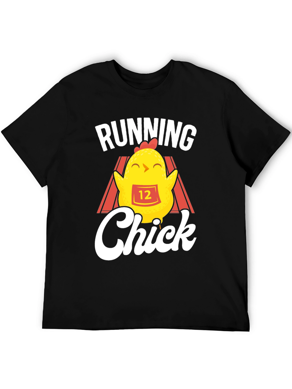 Running Chick Black T-Shirt