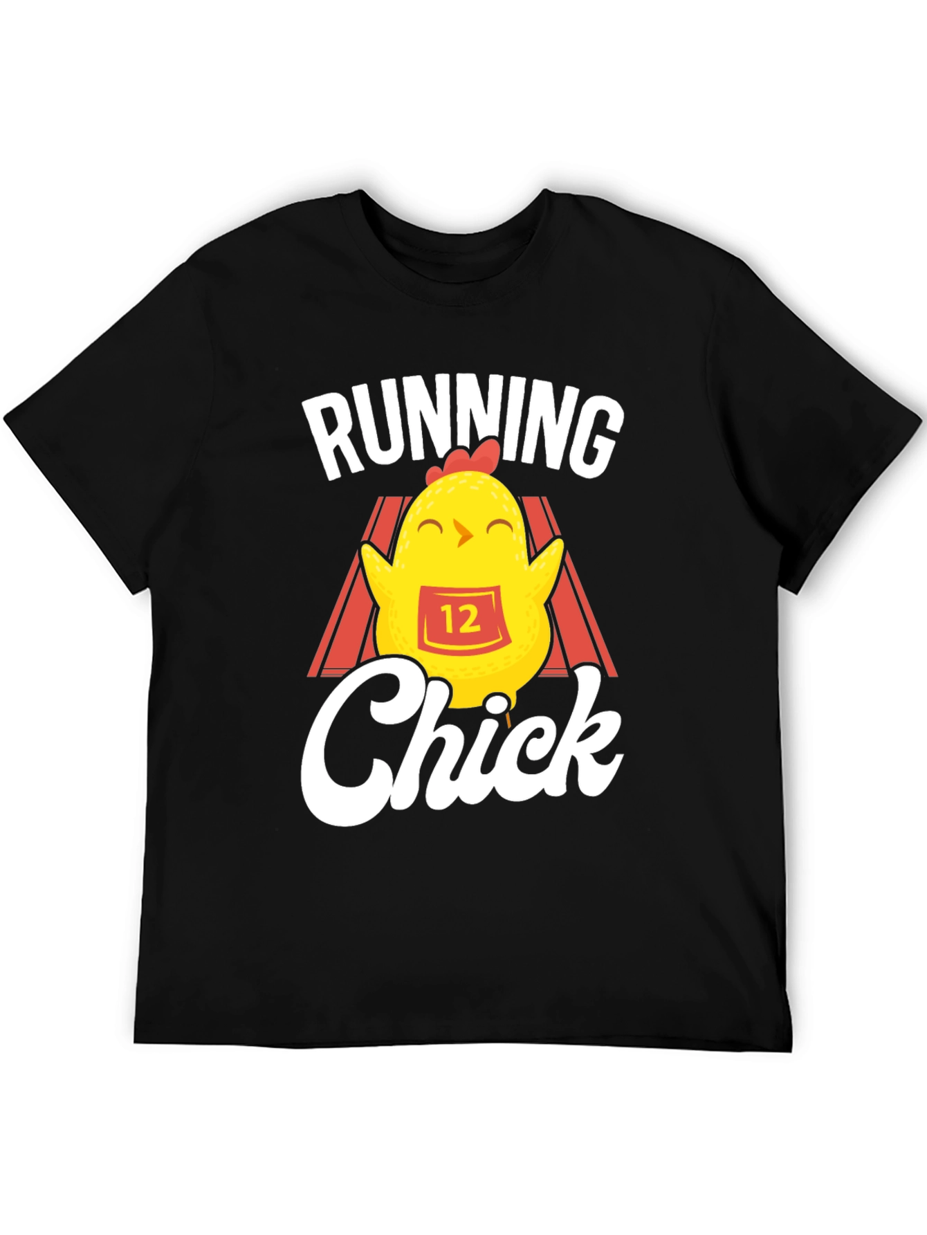 Running Chick Black T-Shirt