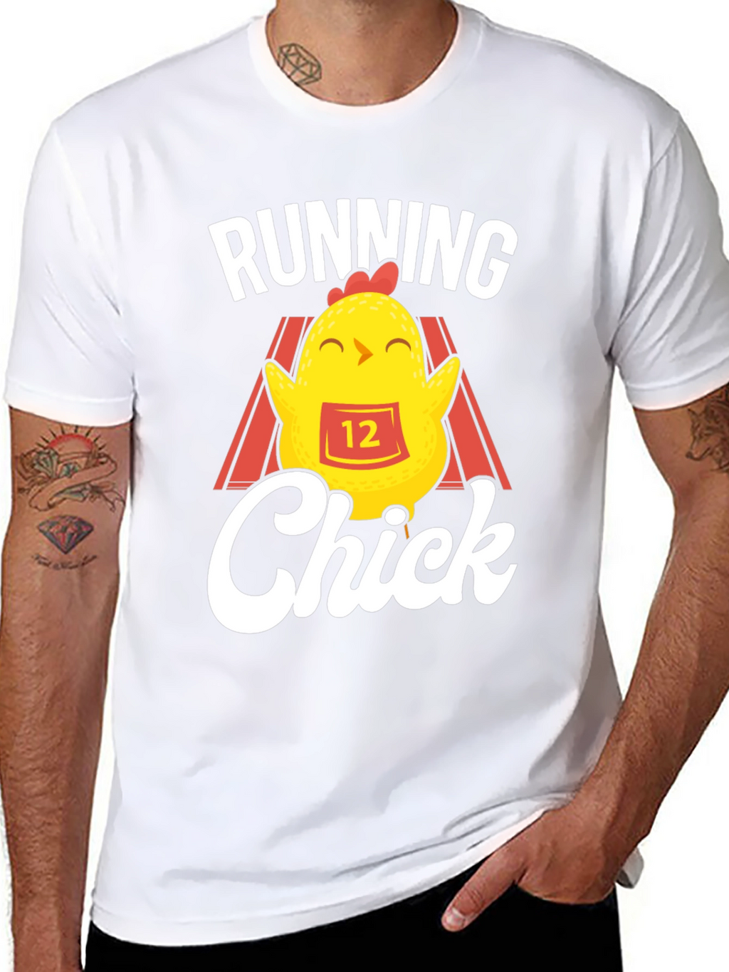 Running Chick Black T-Shirt