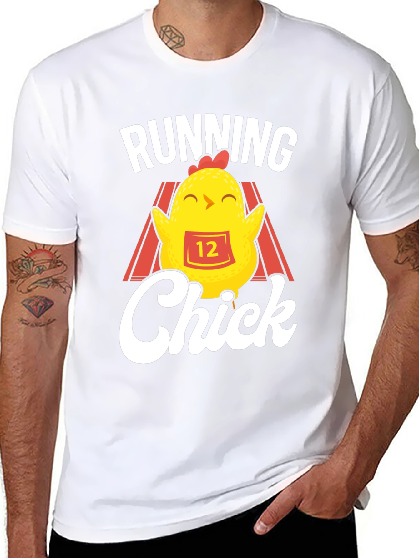 Running Chick Black T-Shirt