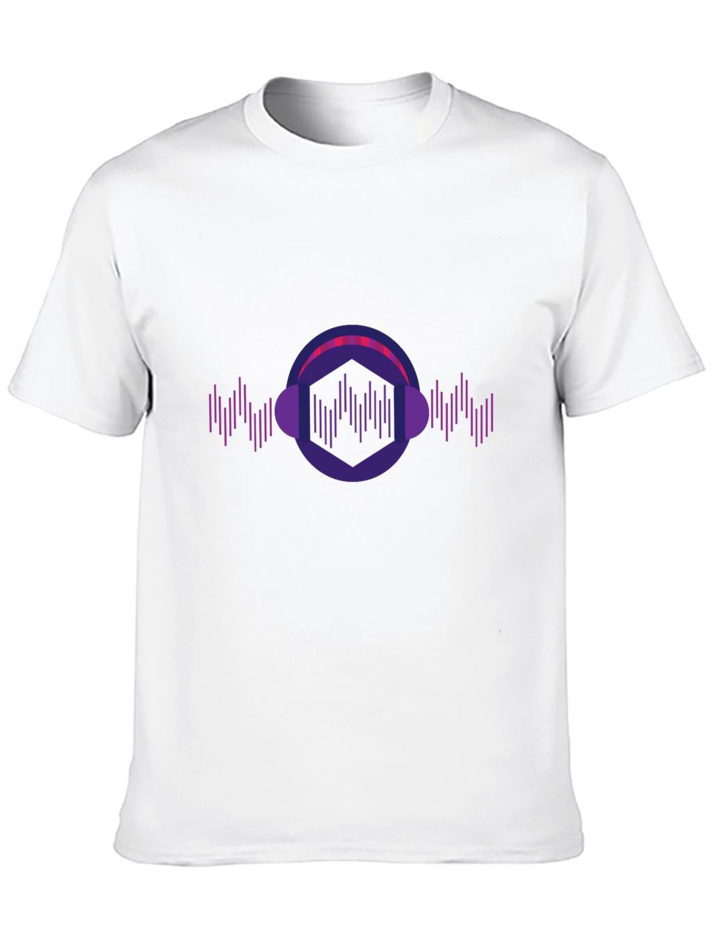 Geometric Headphone Music T-Shirt