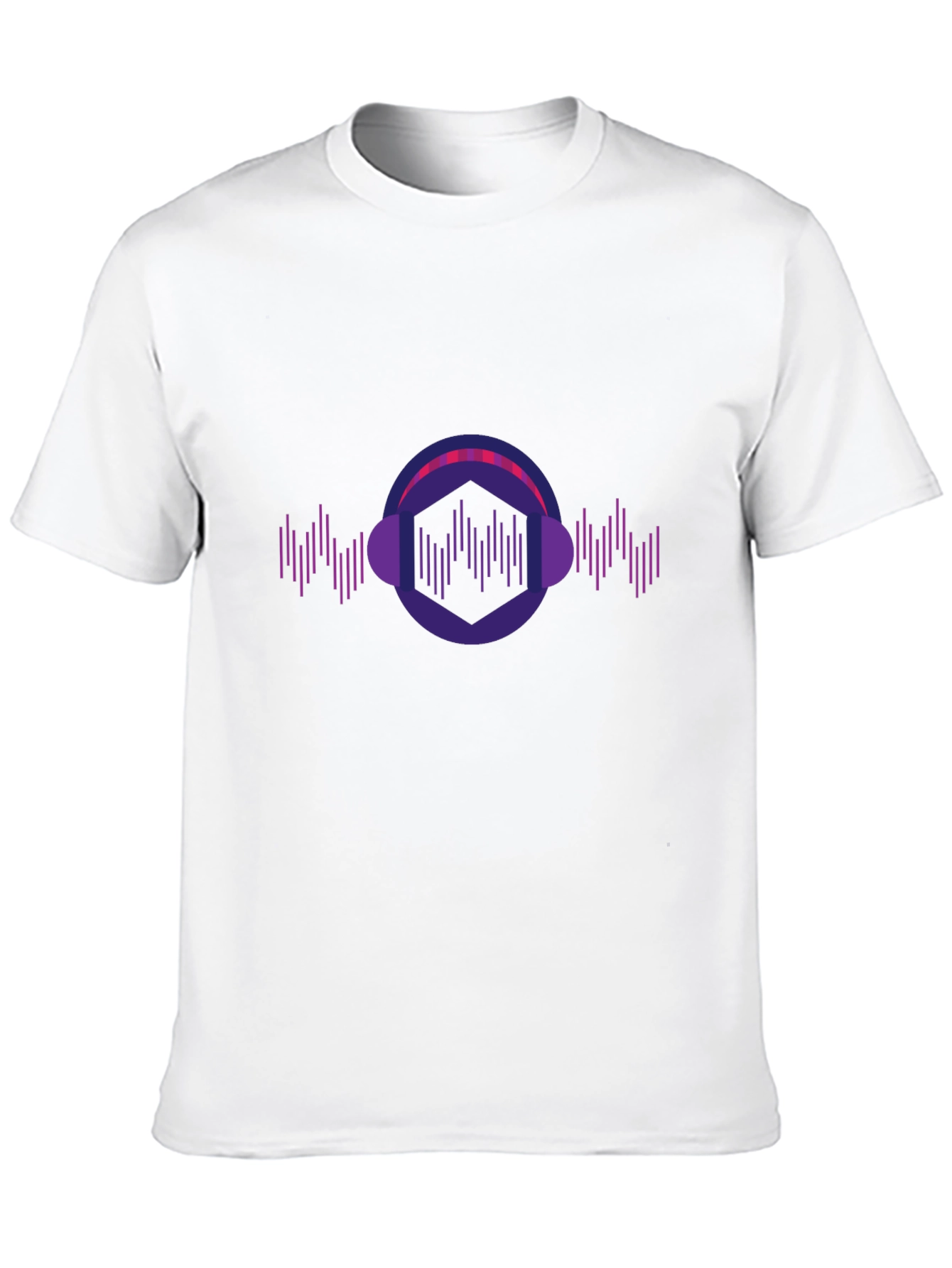 Geometric Headphone Music T-Shirt
