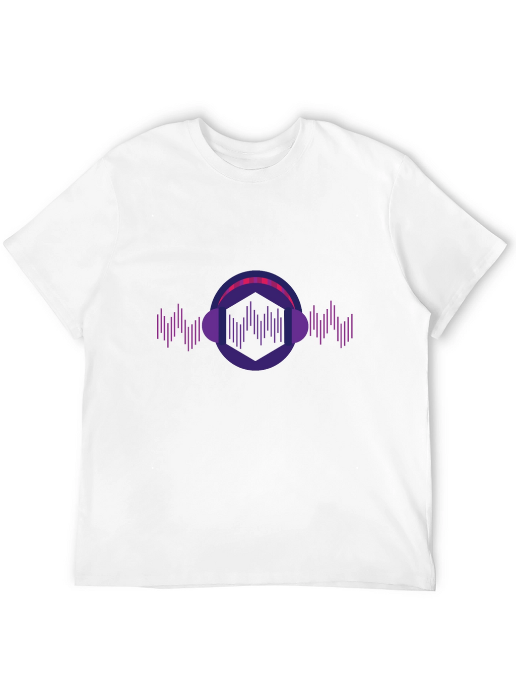 Geometric Headphone Music T-Shirt