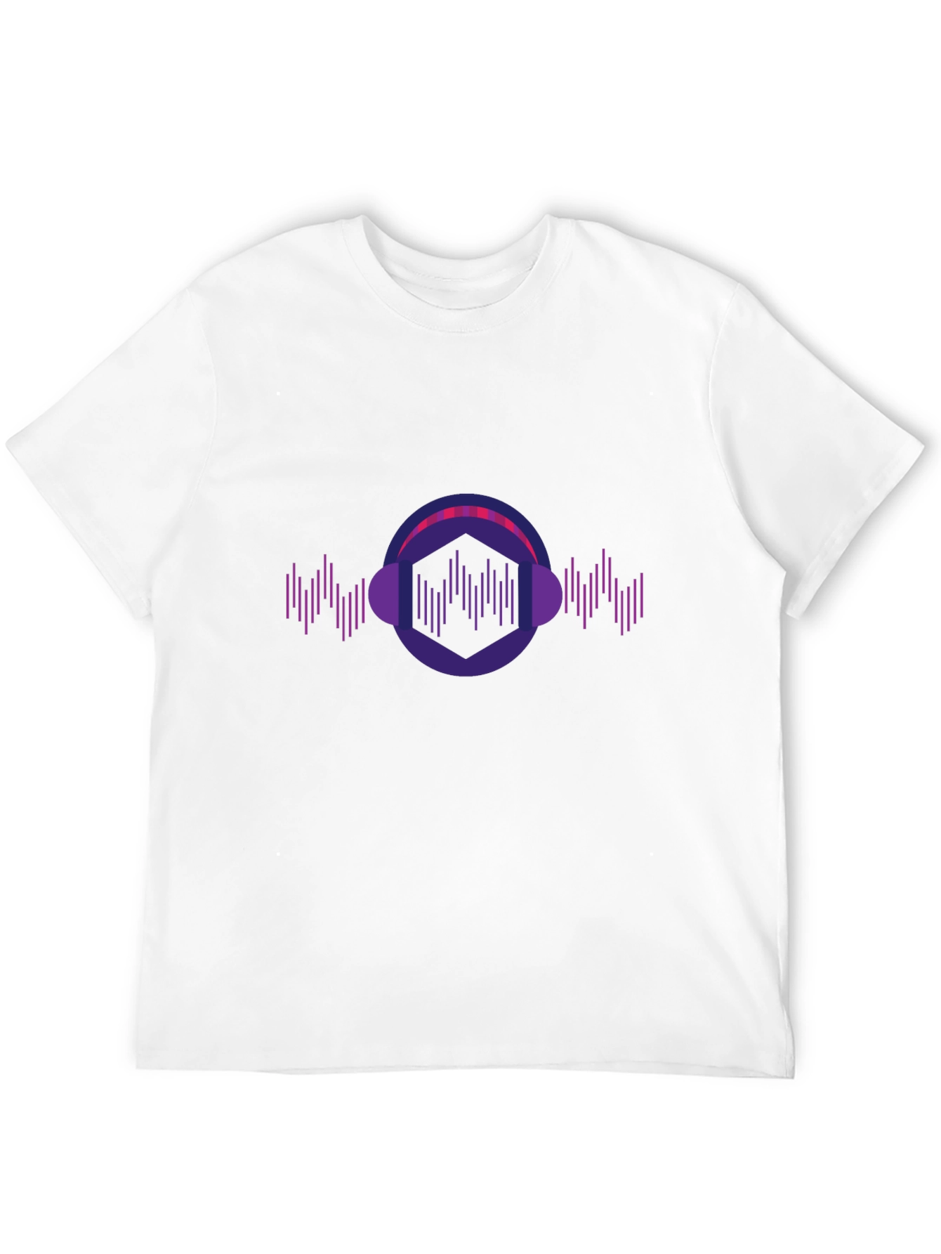 Geometric Headphone Music T-Shirt