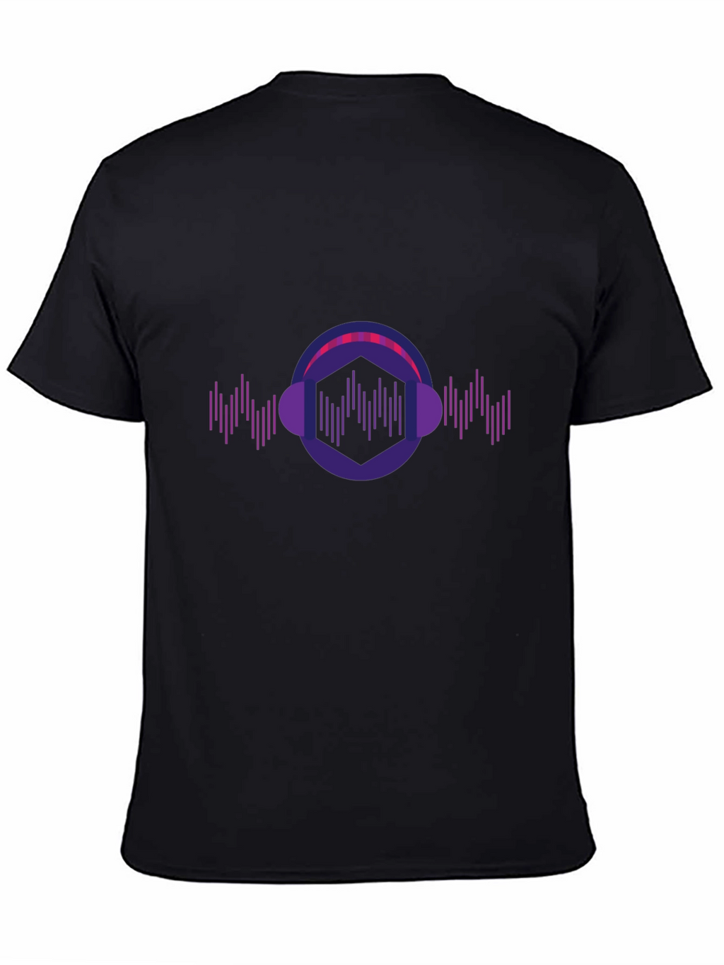 Geometric Headphone Music T-Shirt