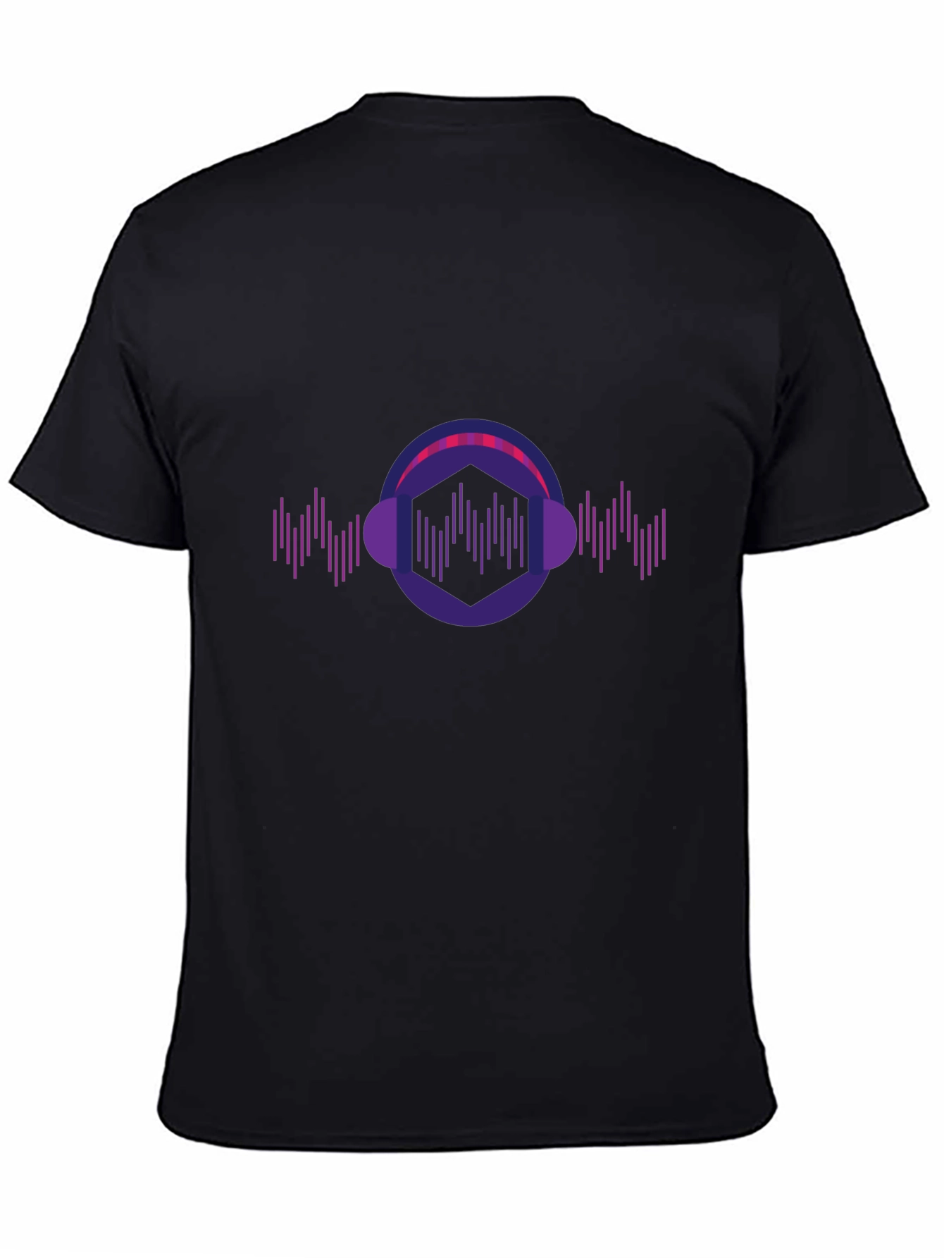 Geometric Headphone Music T-Shirt
