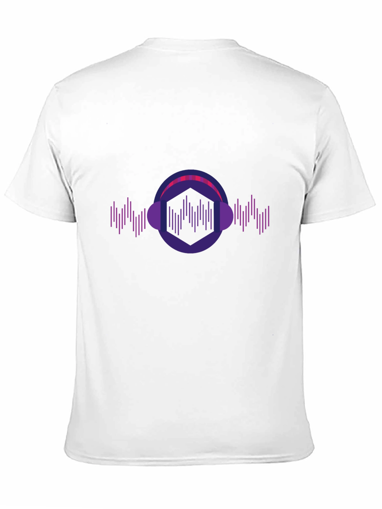 Geometric Headphone Music T-Shirt
